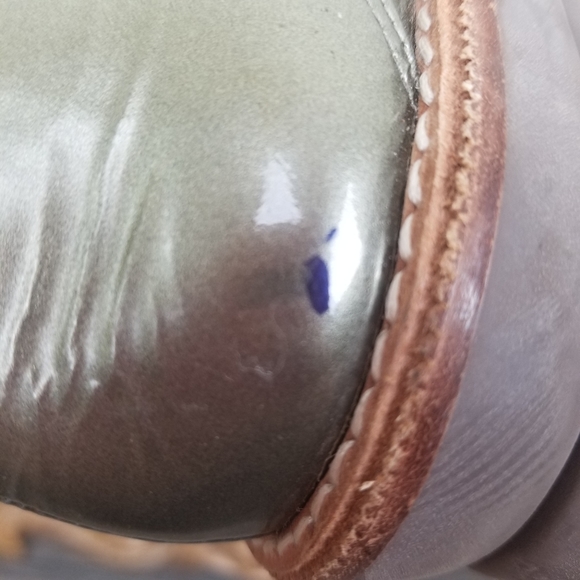 VINCE CAMUTO Nilee Pewter Metallic Laced Oxfords Sz 5 - Picture 11 of 11